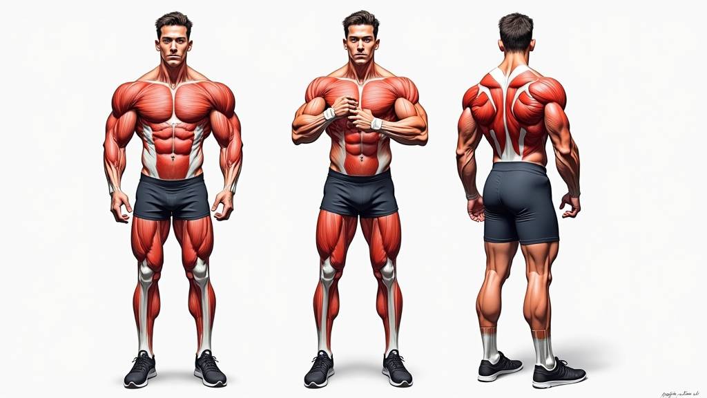 Schéma anatomique des muscles quadriceps