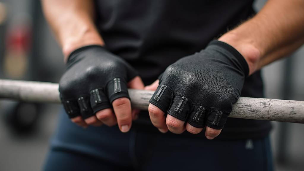 Athlète de CrossFit utilisant des maniques pour une meilleure performance