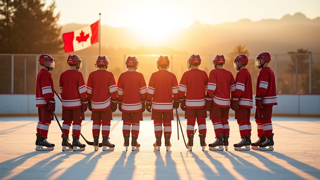 Joueurs de hockey canadien lors de la Vitrine estivale des M20
