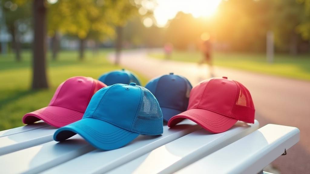 Collection de casquettes de sport techniques de la marque BV Sport