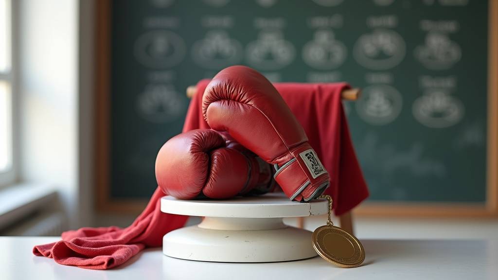 Pesee officielle de boxe avant un combat de championnat du monde