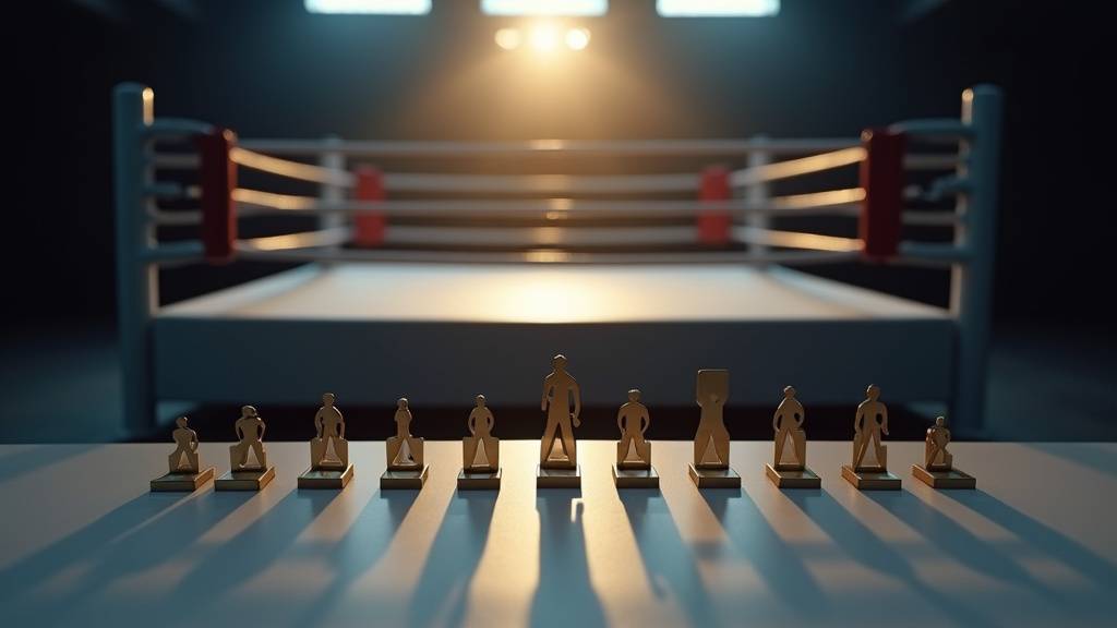 Boxeur lors de la preparation et coupe de poids avant un combat