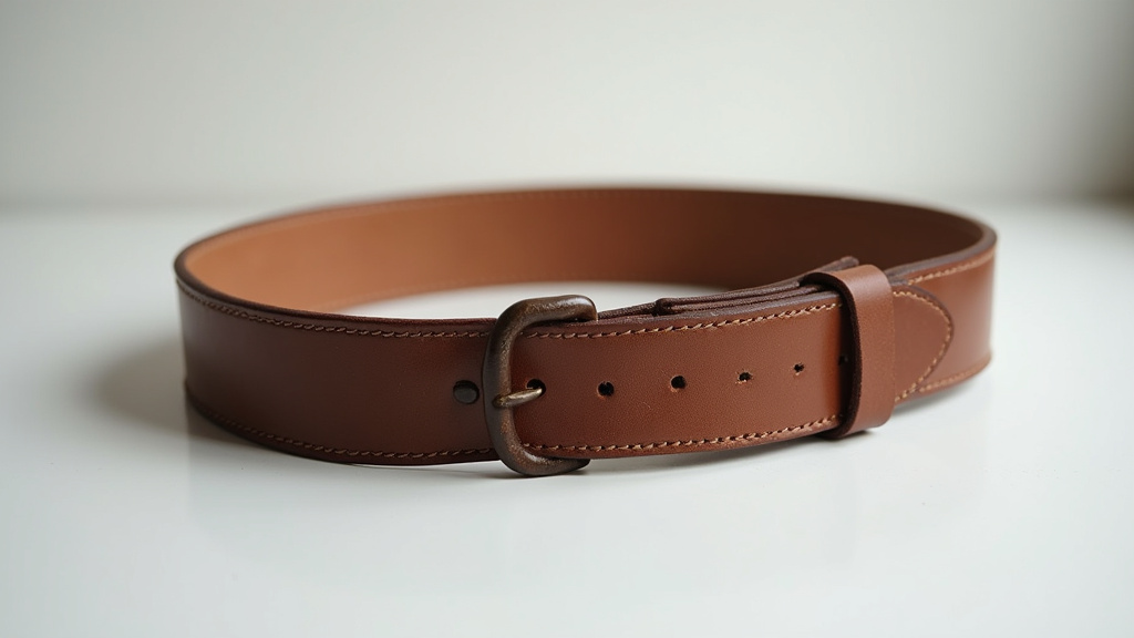 Athlete serrant sa ceinture de force avant un squat lourd en powerlifting