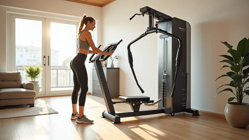Équipement de musculation à domicile avec différentes machines