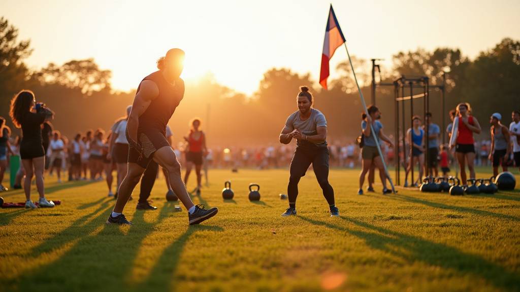 French Throwdown competition CrossFit semi-finale avec athletes