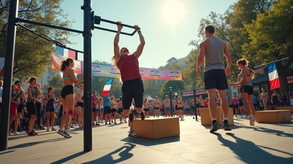 Athletes CrossFit en competition avec différentes catégories RX et Scaled