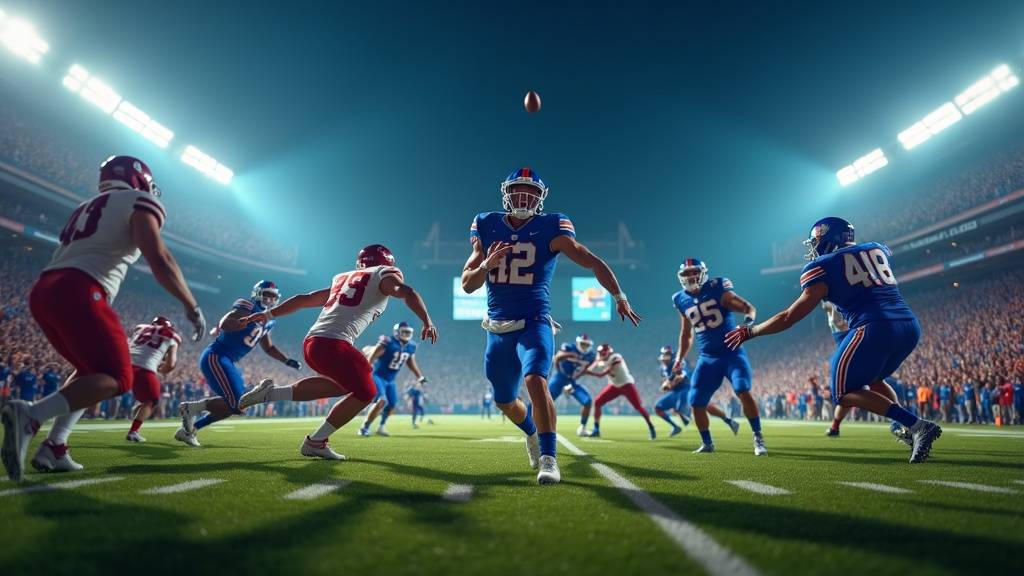 Stade de football américain NFL en 2026 avec supporters