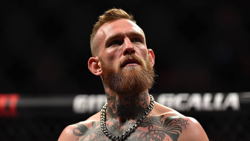 Conor McGregor celebrant une victoire a l'UFC