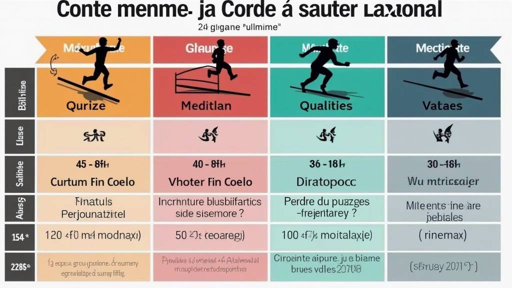 Illustration du bon ajustement de longueur de corde à sauter