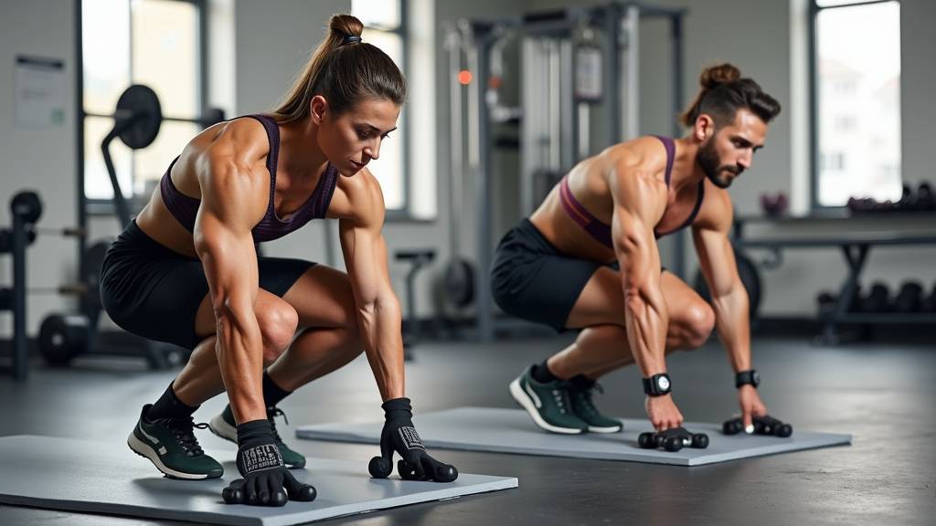 Démonstration de divers exercices avec élastiques