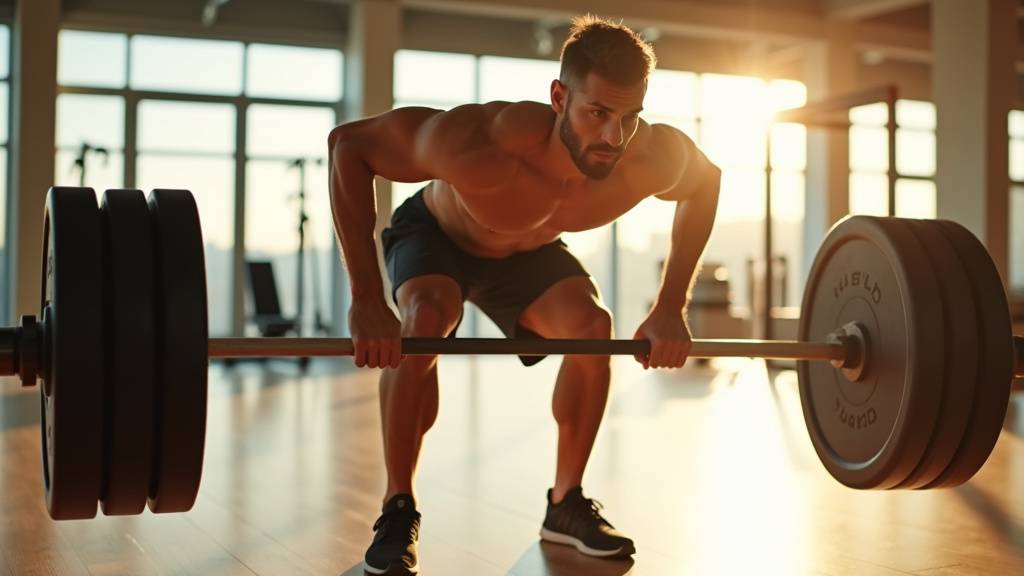 Homme faisant des exercices de musculation pour le dos dans une salle