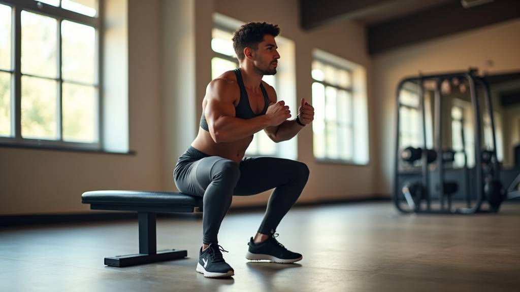 Demonstration squat barre pour muscler les quadriceps