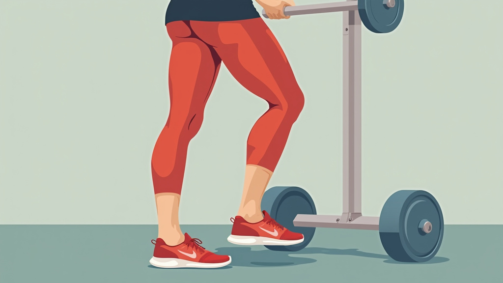 Personne réalisant un squat pour renforcer les quadriceps