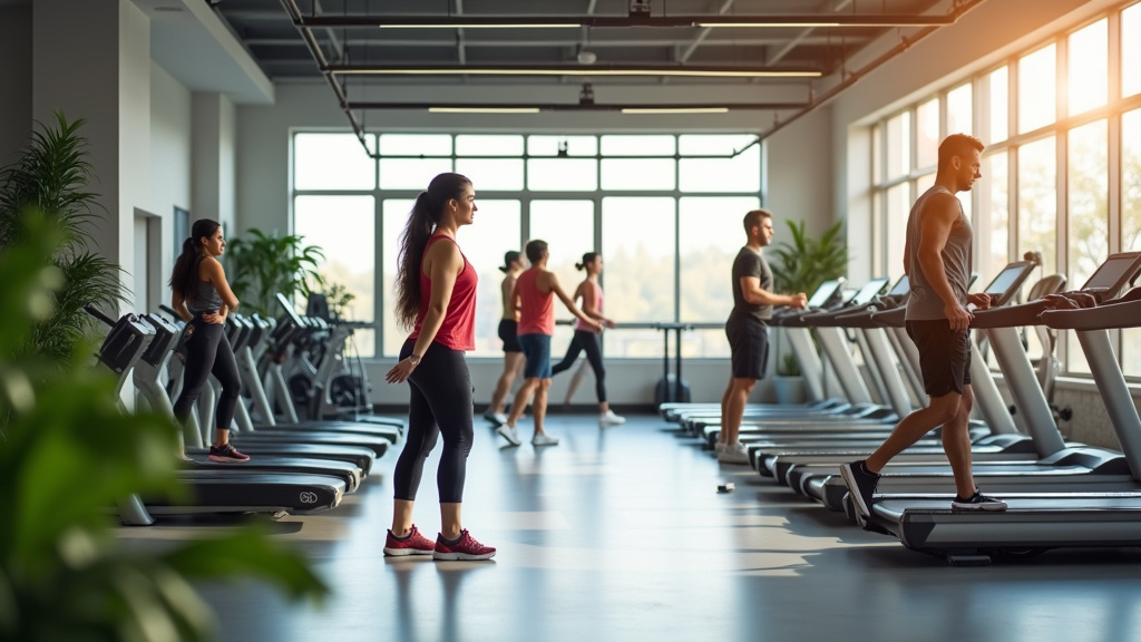 Intérieur du Fitness Park Bonneuil avec les espaces musculation et cardio