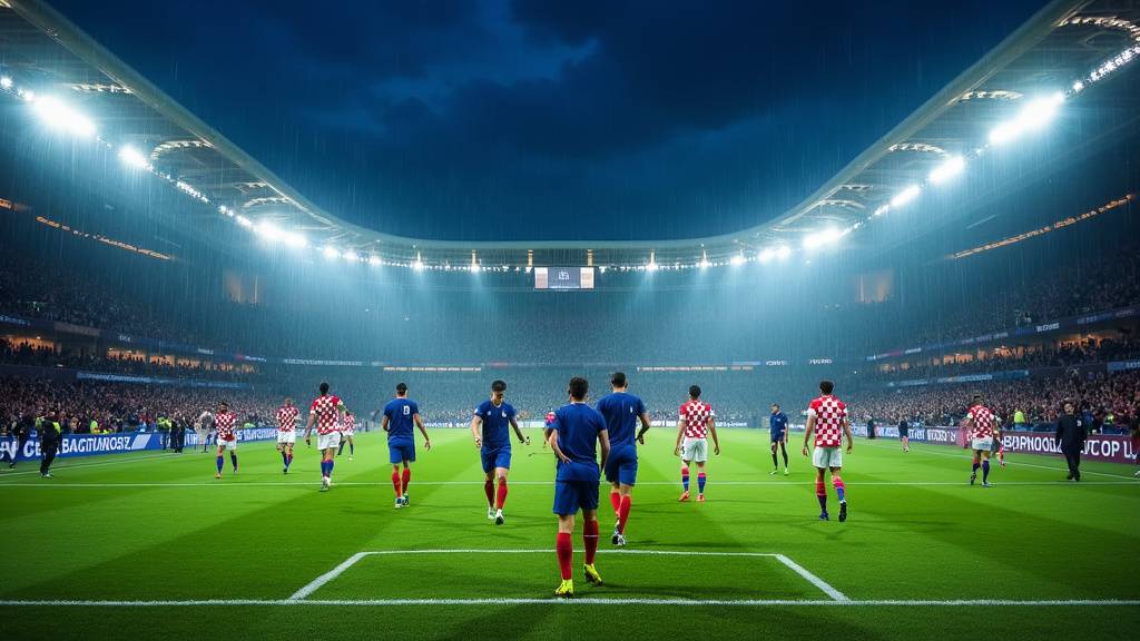 Stade Maksimir à Zagreb lors d'un match international France-Croatie