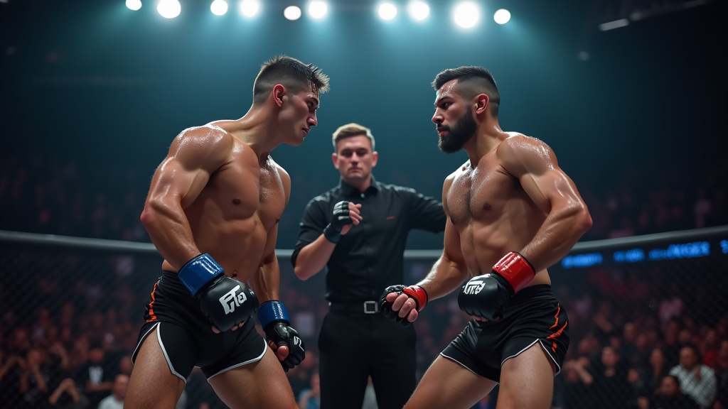 Tom Aspinall touchant son œil après l'incident avec Ciryl Gane