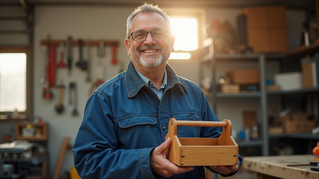 Outils de bricolage et matériaux de qualité sur un plan de travail