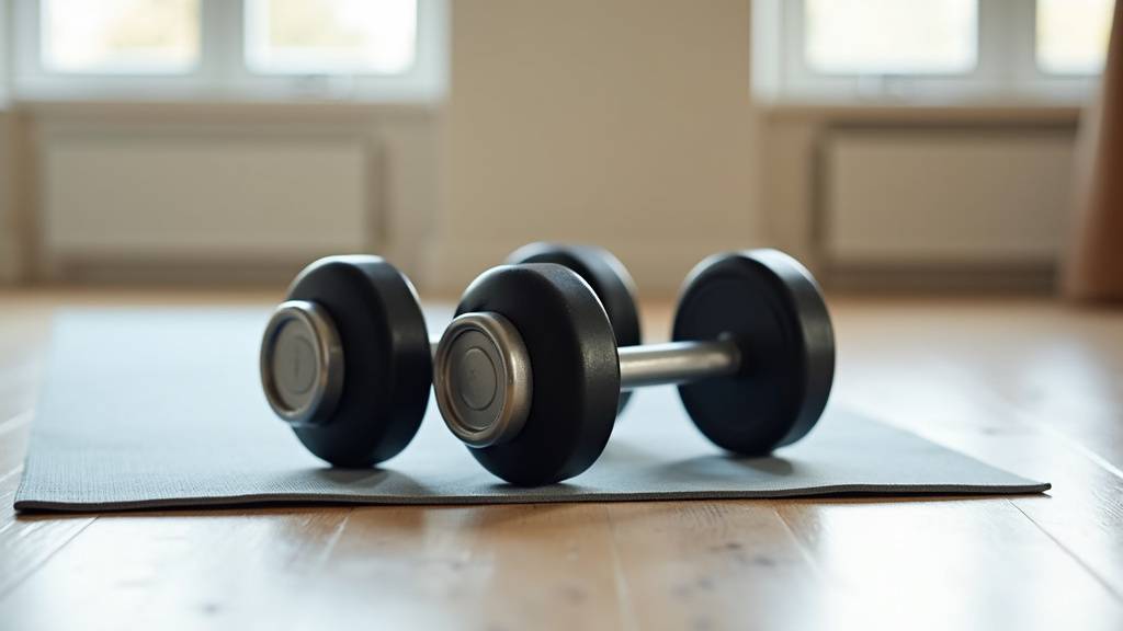 Kit halteres musculation 20kg avec disques et barres pose sur un banc