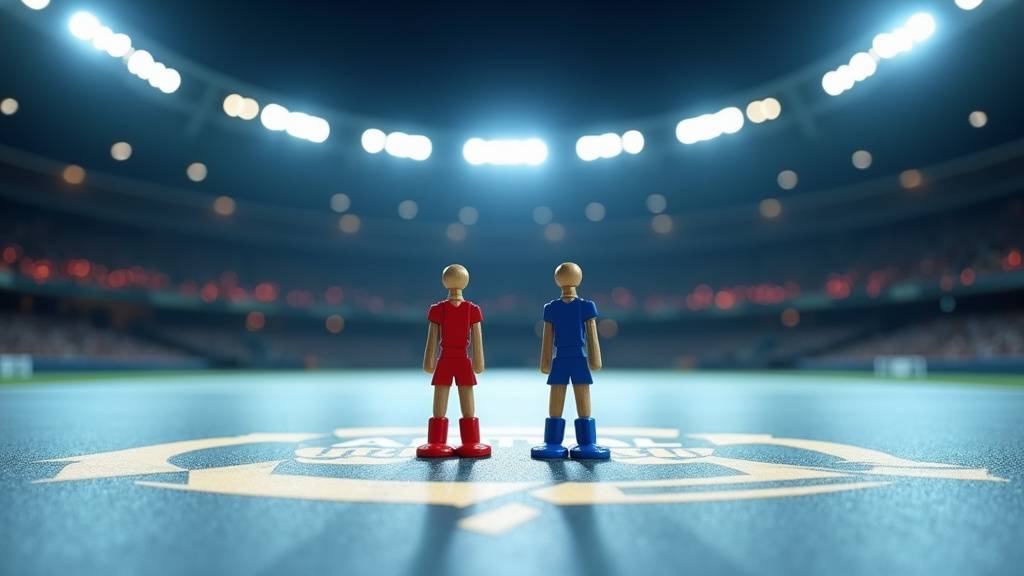 Joueurs de football s'entraînant sur un terrain vert