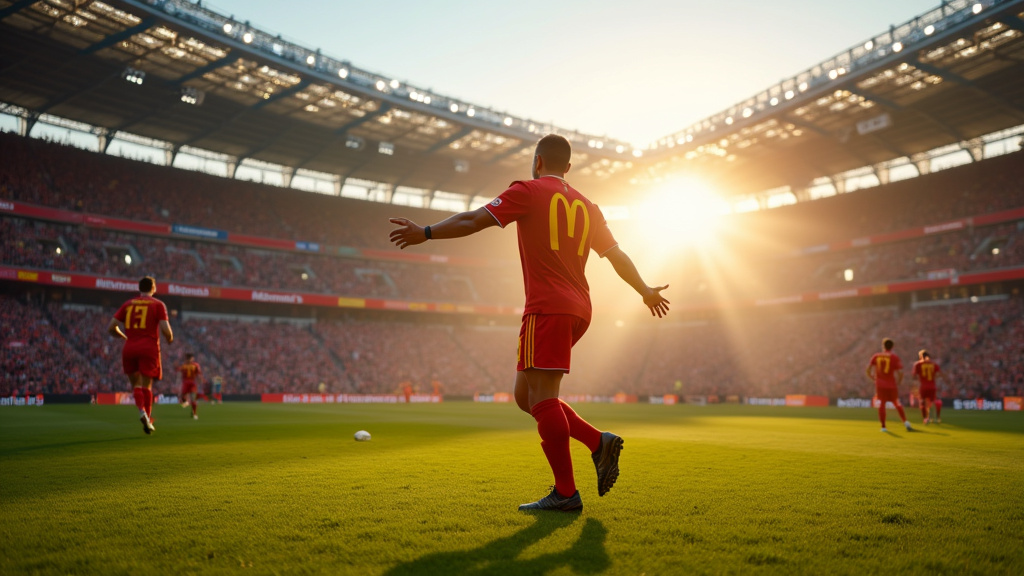 Stade de football lors d'un match de Ligue 1 McDonald's en 2026