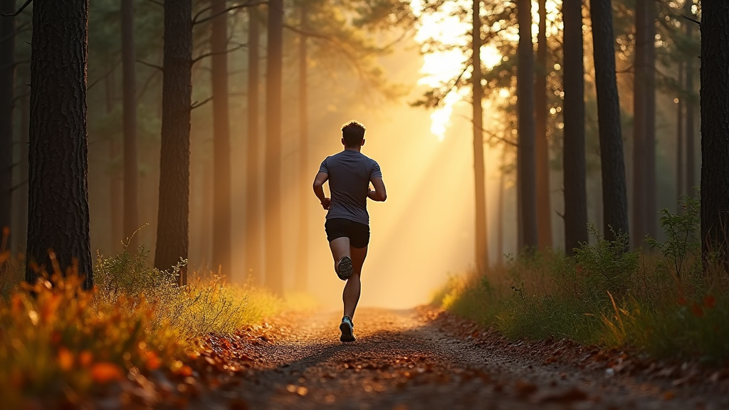 Coureur ajustant son allure sur une montre connectée