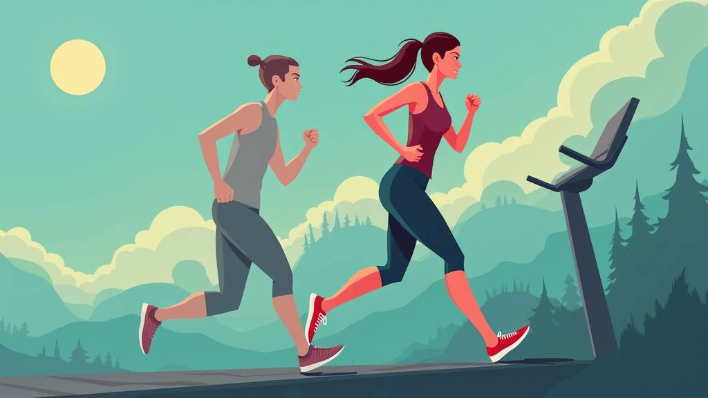 Technique correcte de marche inclinée sur tapis de course