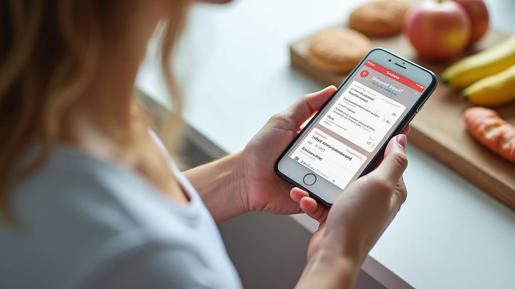 Interface utilisateur MyFitnessPal 2025 avec dashboard de suivi