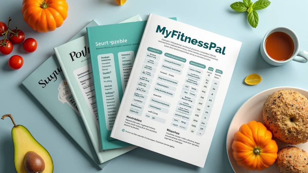 Application MyFitnessPal sur smartphone avec interface de suivi nutritionnel