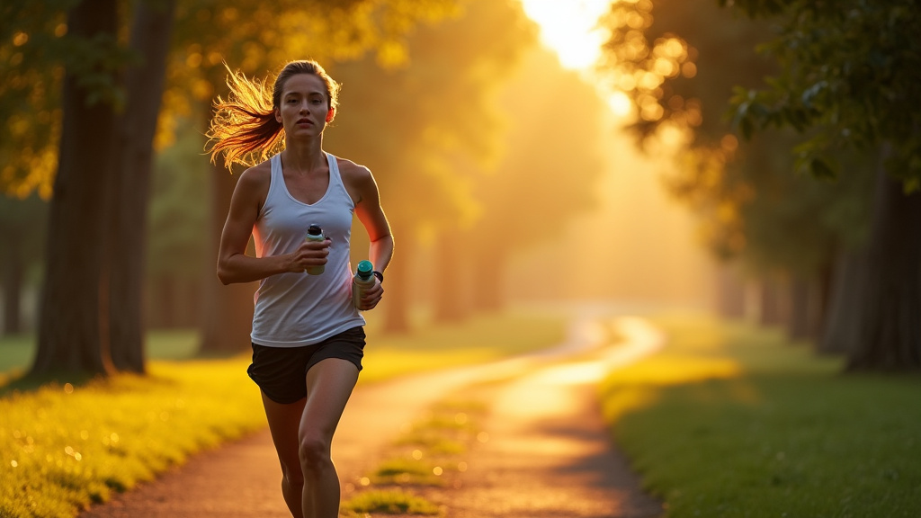 Personne pratiquant différents types de sport en extérieur