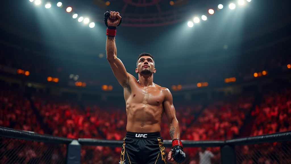 Salahdine Parnasse en action lors d'un combat au KSW