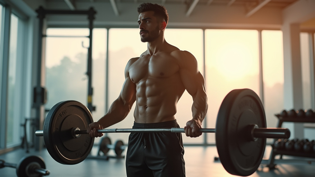 Femme soulevant des haltères dans une salle de sport, focus sur la technique