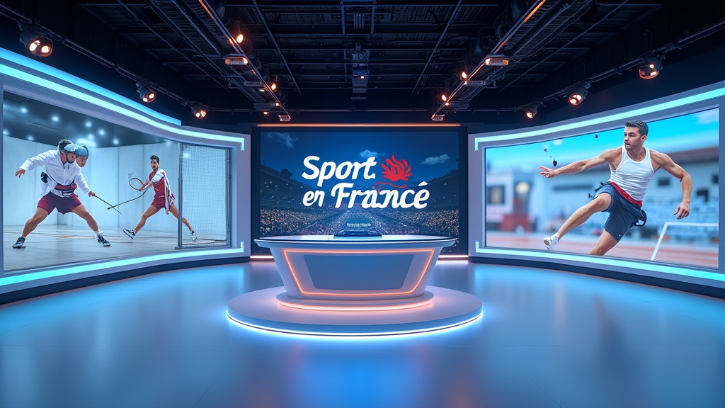 Interface de l'application Sport en France avec options de replay
