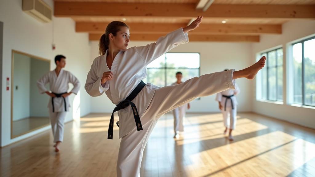 Pratiquants de jiu-jitsu brésilien en entraînement de grappling