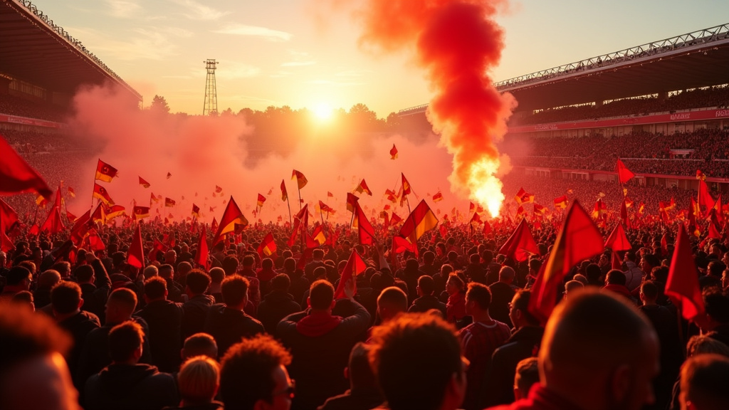 Stade Bollaert-Delelis lors d'un match du Racing Club de Lens