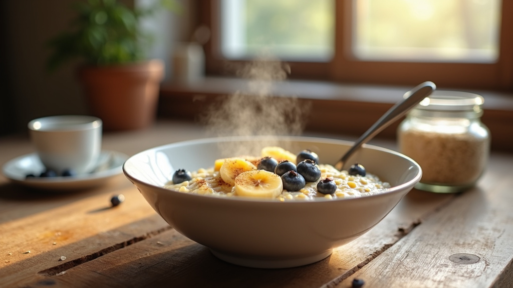 Variétés de porridge avec différentes garnitures et textures
