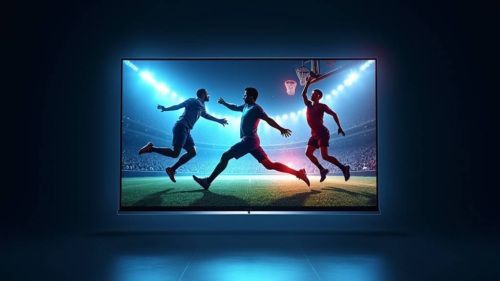 Équipe de commentateurs sportifs en direct dans le studio de RMC Sport