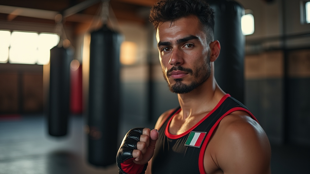 Salahdine Parnasse célébrant sa victoire au KSW