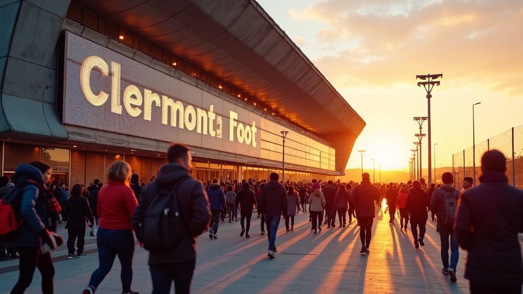 Interface du site officiel du Clermont Foot 63