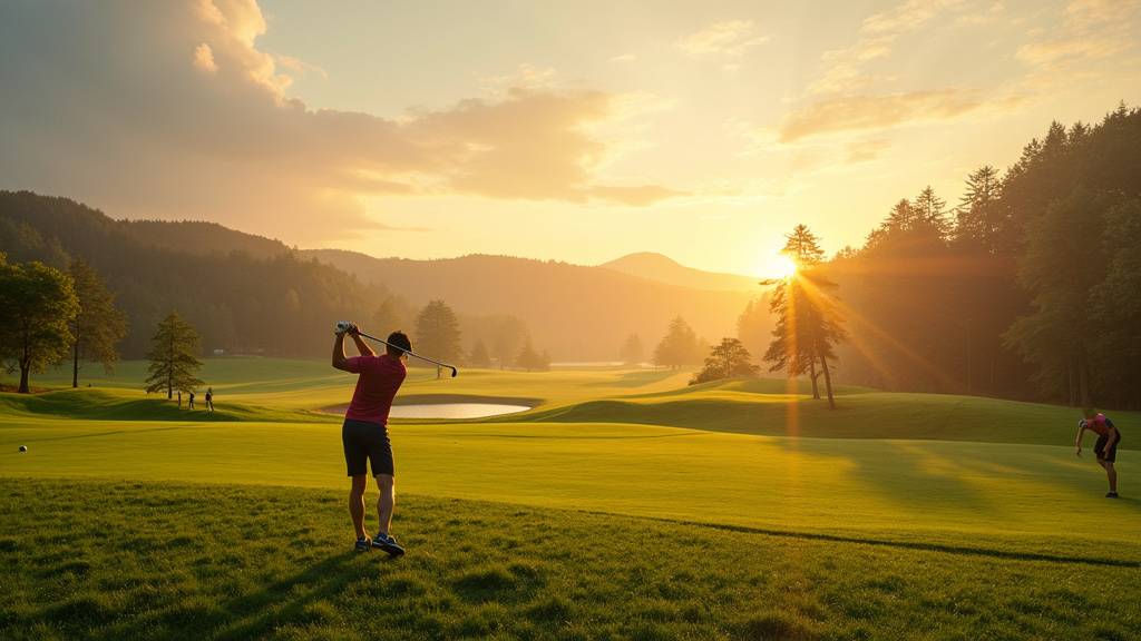 Montage de sports commencant par la lettre G : golf, gymnastique, goalball