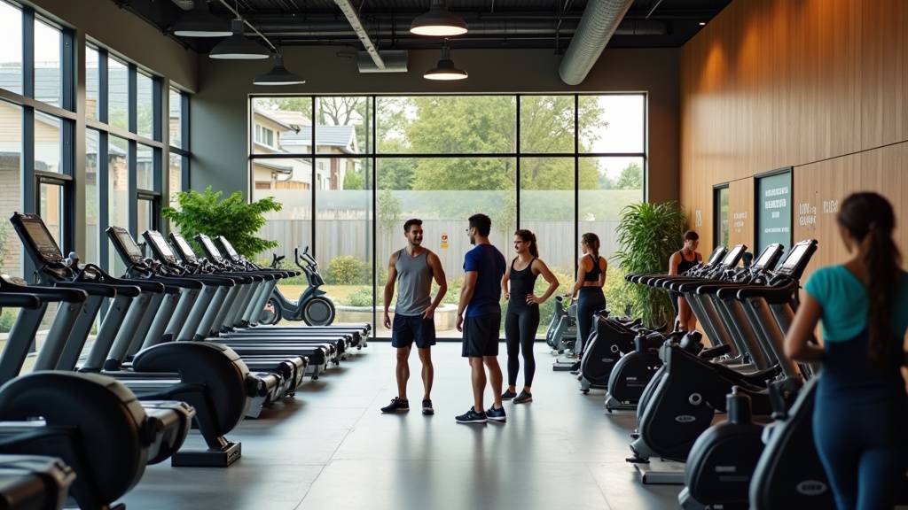 Espace detente Venus Fitness avec coin cafe et canapes